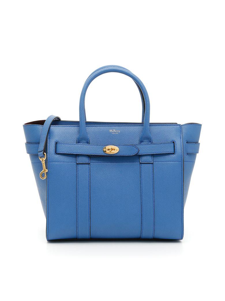 Mulberry Small Zipped Bayswater In Porcelain Blue|blu | ModeSens