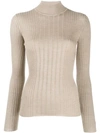 Etro Ribbed Jumper In Neutrals