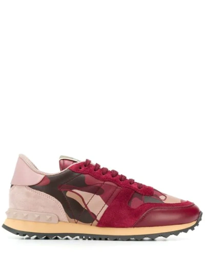 Valentino Garavani Rockrunner Camouflage Sneakers In Multi