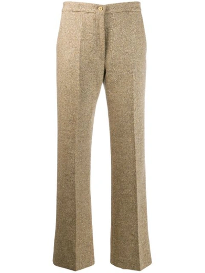 Etro Flared Trousers In Neutrals