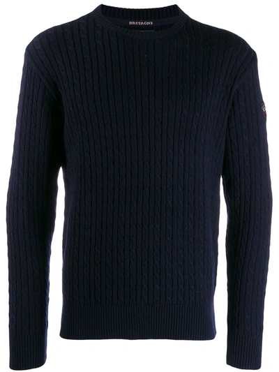 Paul & Shark Ribbed Sweatshirt In Blue