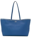 Valentino Garavani Garavani Rockstud Tote Bag In Blue