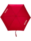 Moschino Shadow Bear Super Mini Umbrella In Red