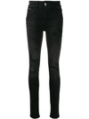 Philipp Plein Ripped Skinny Jeans - Black
