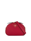 Prada Odette Mini Shoulder Bag In Red