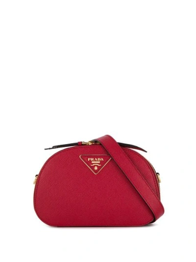 Prada Odette Mini Shoulder Bag In Red