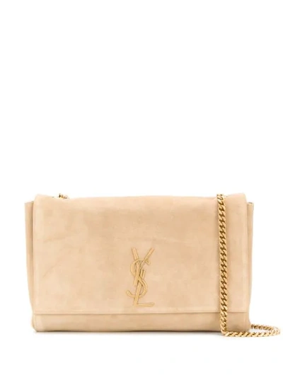 Saint Laurent Medium Kate Shoulder Bag In Neutrals