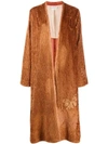 Forte Forte Embroidered Kaftan Coat In Red