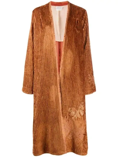Forte Forte Embroidered Kaftan Coat In Red
