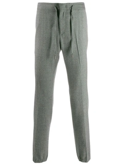 Z Zegna Fitted Sweatpants In Grey