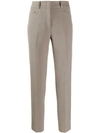 Peserico Tailored Tapered Trousers In Neutrals