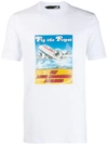 Love Moschino Airlines T-shirt In White