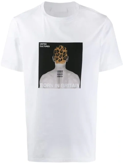 Neil Barrett T-shirt With Cotton Print In White
