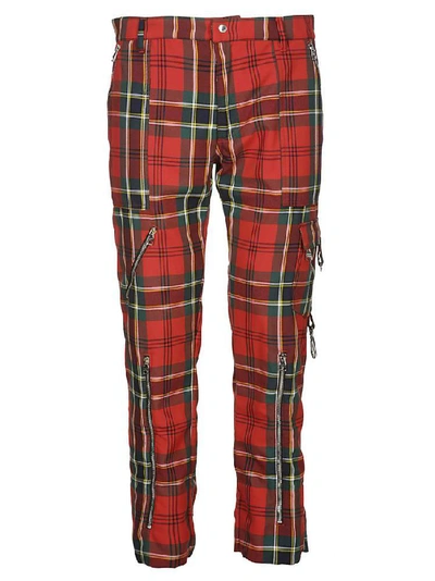 Alexander Mcqueen Checked Pants In Multicolor