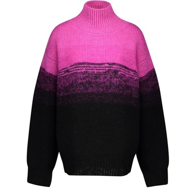 Dries Van Noten Degrade Turtleneck Sweater In Black