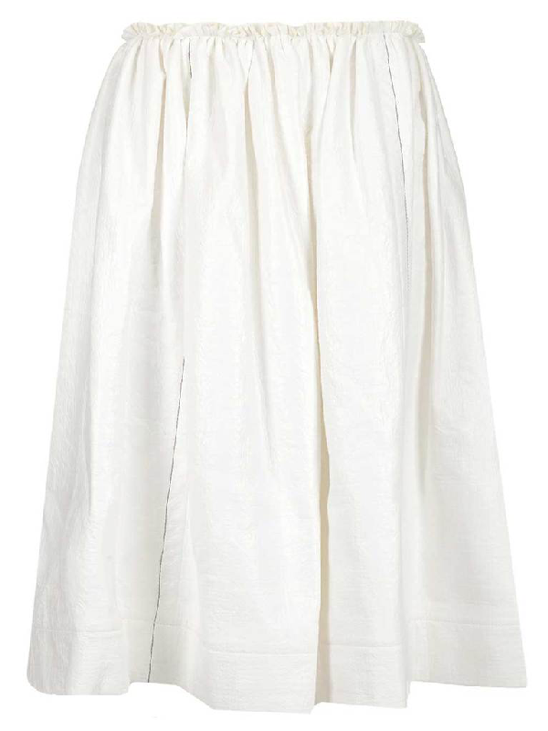 Marni Ruffled Midi Skirts In White | ModeSens