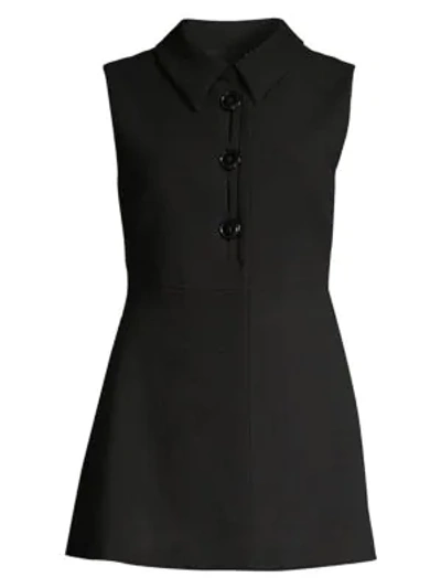Elie Tahari Desiree 3-button Vest In Black