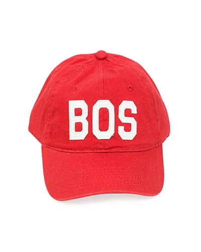 Aviate Boston Twill Baseball Cap In Red