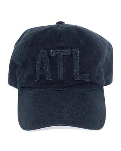 Aviate Atlanta Twill Baseball Cap In Black