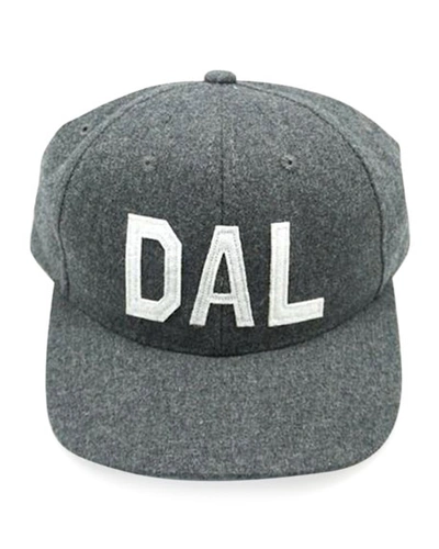 Aviate Dallas Twill Flat-bill Baseball Cap In Charcoal