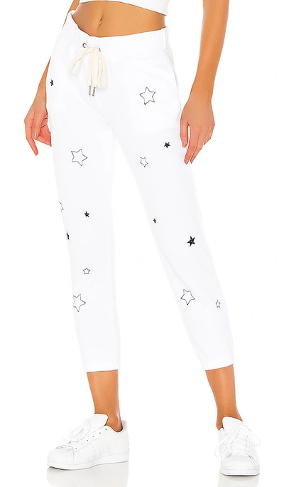 N:philanthropy Star Print Night Sweatpants In White