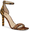 Vince Camuto Lauralie Ankle Strap Sandal In Natural Calf Hair