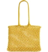 Clare V Sandy Net Tote - Yellow