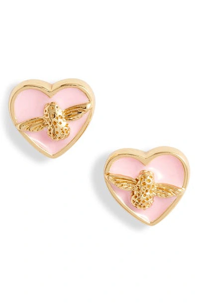 Olivia Burton Love Bug Stud Earrings In Gold