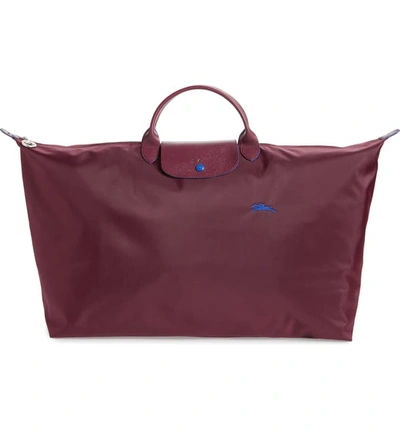 Longchamp Extra Large Le Pliage Club Travel Tote - Purple In Plum