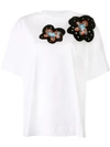 Marni Appliquéd Stretch-cotton Jersey T-shirt In White