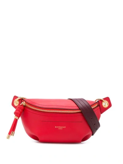 Givenchy Small Whip Smooth Leather Belt Bag In Red