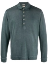 Massimo Alba Long-sleeve Polo Shirt In Blue