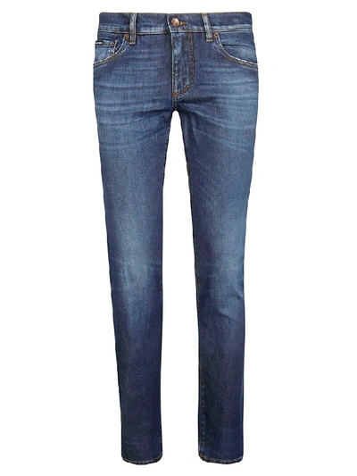 Dolce & Gabbana Slim Fit Jeans In Blue