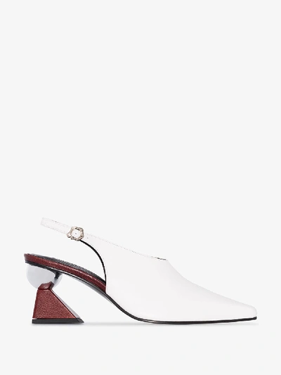 Yuul Yie Selina 70mm Slingback Mules In White