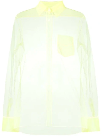 Viktor & Rolf Classic Tulle Shirt In Yellow