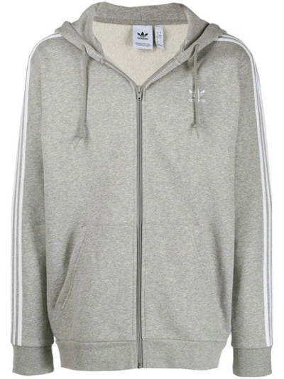 Adidas Originals Zipped Hoodie In Grey