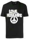 Love Moschino Graphic T-shirt In Black