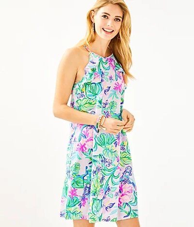 Lilly Pulitzer Billie Ruffle Dress In Saltwater Blue Suns Out Funs Out