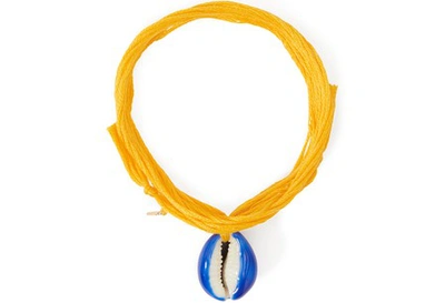 Aurelie Bidermann Takayama Bracelet In Jaune/indigo