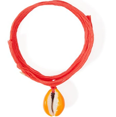 Aurelie Bidermann Takayama Bracelet In Orange/rose