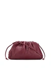 Bottega Veneta The Pouch Leather Mini Purse In Red