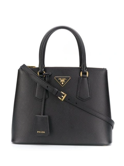 Prada New Gelleria Handbag In Black
