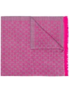 Gucci Gg Supreme Scarf In 1372 Pink