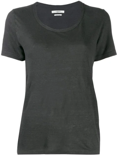 Isabel Marant Étoile Round Neck T-shirt In Grey