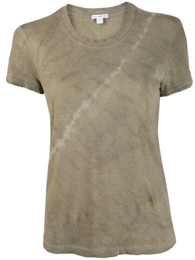 James Perse Round Neck T-shirt In Green