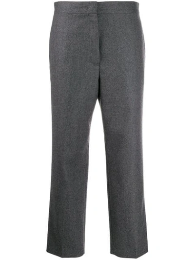 Jil Sander Cropped Trousers In Grey