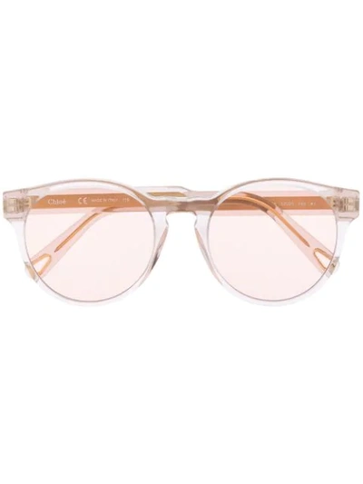 Chloé Cat Eye Sunglasses In White