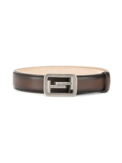 Tod's Logo Belt In Brown