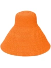 Jacquemus Le Chapeau Valensole Small Raffia Hat In Orange