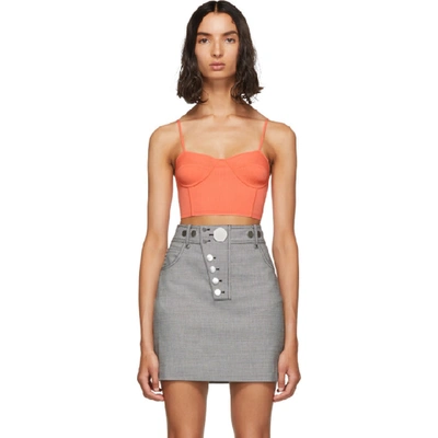 Alexander Wang T Alexanderwang.t Pink Bra Cup Tank Top In 684 Fadedpk